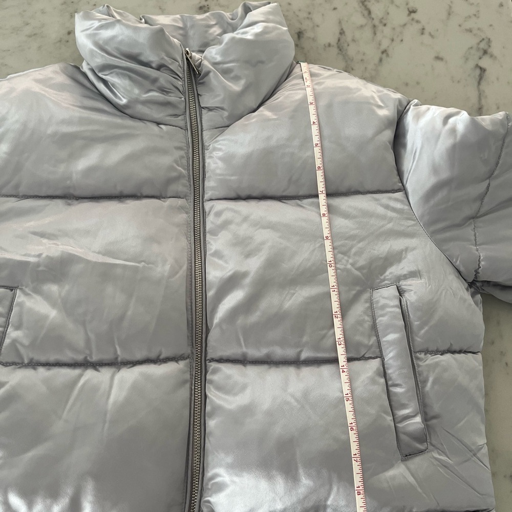 Silver Puffer Jacket - Picture 9 of 11